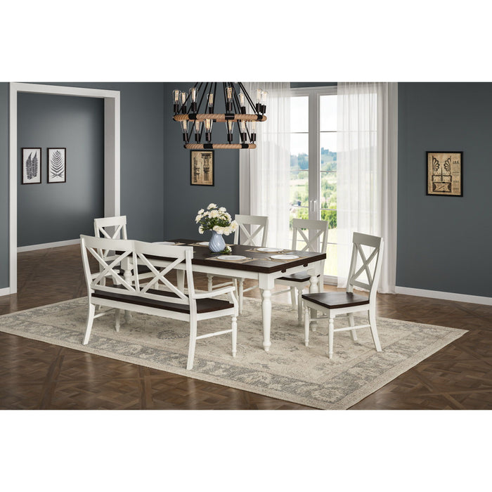Mountina - Bench - Brown / White Emerald Home