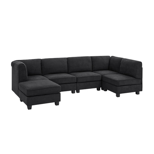 Upholstered Modular Sectional - Black Home Essentials