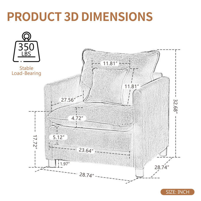 Modern Reading Armchair Home Essentials