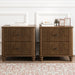 Modern Fluted Nightstand With 3 Drawers Home Essentials