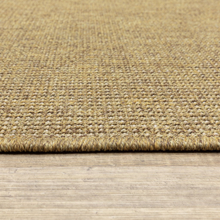 2' X 4' Stain Resistant Area Rug Indoor & Outdoor - Tan