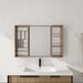 41.3" Wall Mounted Bathroom Cabinet With Storage - Imitative Oak Home Essentials