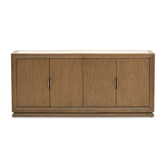 Portrait - Sideboard With LED Lights - Sienna Brown Michael Amini