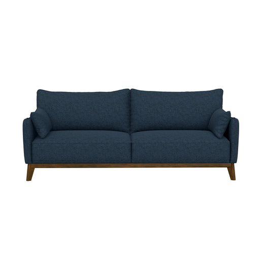 Sofa Wide With Attached Legs - Blue Emerald Home