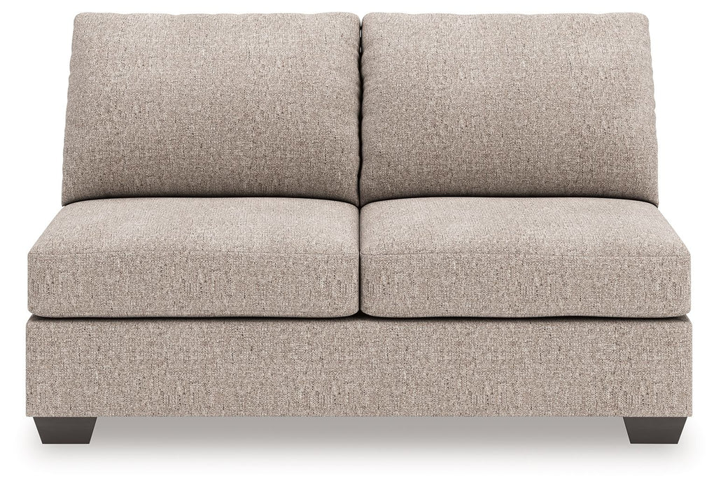 Newellen - Armless Loveseat - Beige