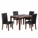 Dining Table With 4 Upholstered Side Chairs Home Essentials