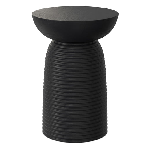 Boyd - Ribbed Accent Table - Black Simpli-Home