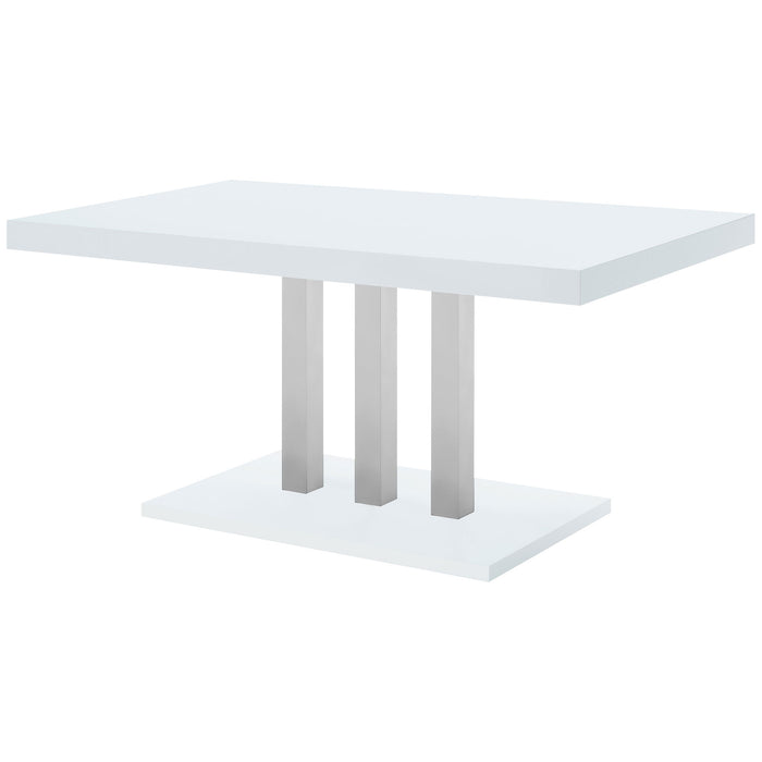 Creston - Rectangular Dining Table - White Furniture Max