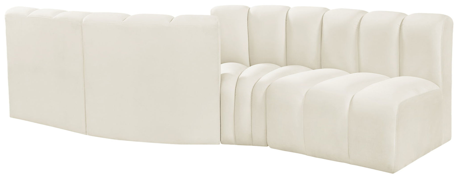 Arc - Velvet 4 Piece Sofa Meridian Furniture