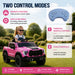 12V Kids Ride On Car With Remote Control, 4 Wheel Shock Absorption, Multifunctional Music Player Perfect Gift For Toddlers - Pink Daily Nest