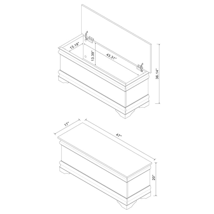 Chest With Curved Moldings And Bracket Feet - Brown Furniture Max