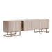 Lisbon - Media Cabinet - Silky Cream / Bronze Michael Amini