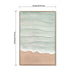 Framed Beach Wall Art, Textured Canvas Painting, Neutral Ocean Decor For Living Room - Beige / Blue Daily Nest