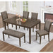 Dining Table Set With Upholstered Chairs, Rectangular Dining Table Set Home Essentials
