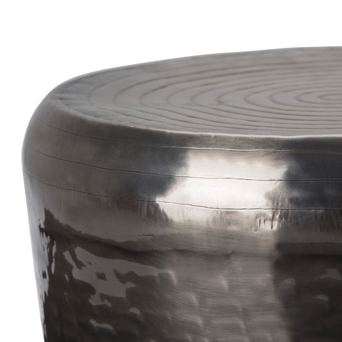 Troy - Metal Accent Table - Antique Silver Simpli-Home