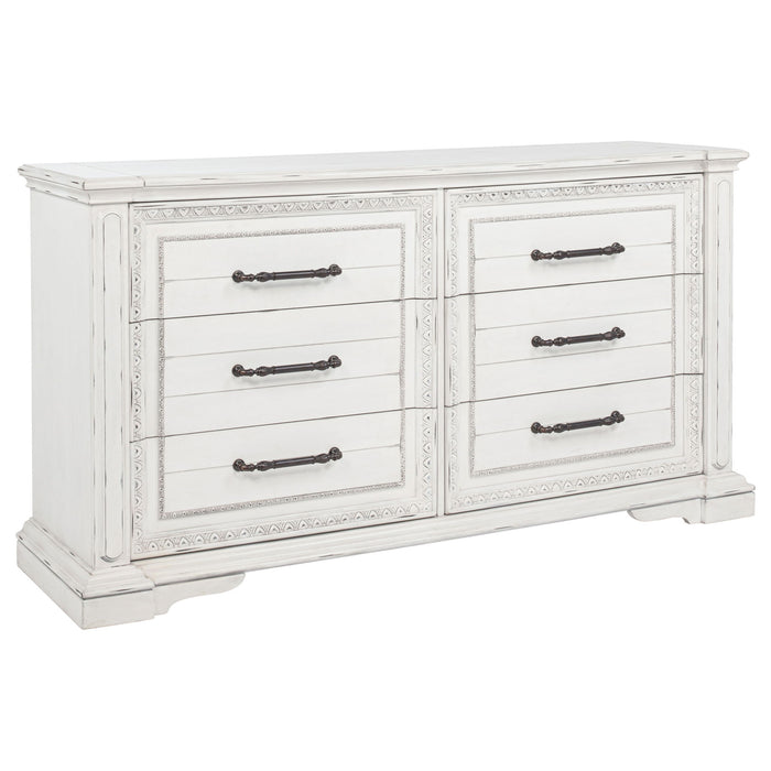 6 Drawer Bedroom Dresser Cabinet - Vintage Furniture Max