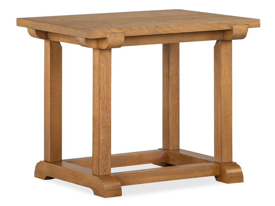 Lindon - Rectangular End Table - Belgian Wheat Magnussen Furniture