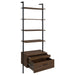 Wendell - 4 Shelf Storage Wall Bookshelf - Walnut Furniture Max