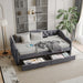 Full Size Bed Frame, Upholstered Cloud Bed Frame With Headboard, 2 Storage Drawers And 2 USB Charging Design, No Box Spring Needed - Gray Home Essentials
