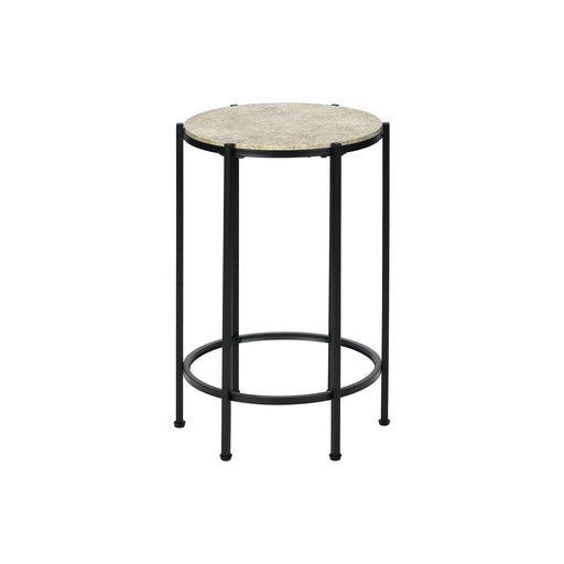 Round Accent Table For Living Room - Black 8th Street