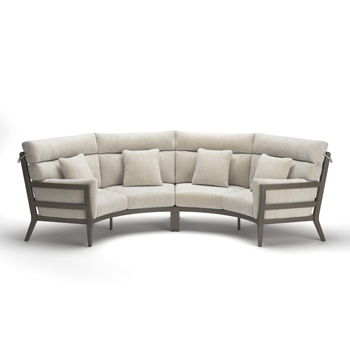 Point Sur - RAF/LAF Loveseat With Cushion (Set of 2) - Beige / Brown Millennium® by Ashley