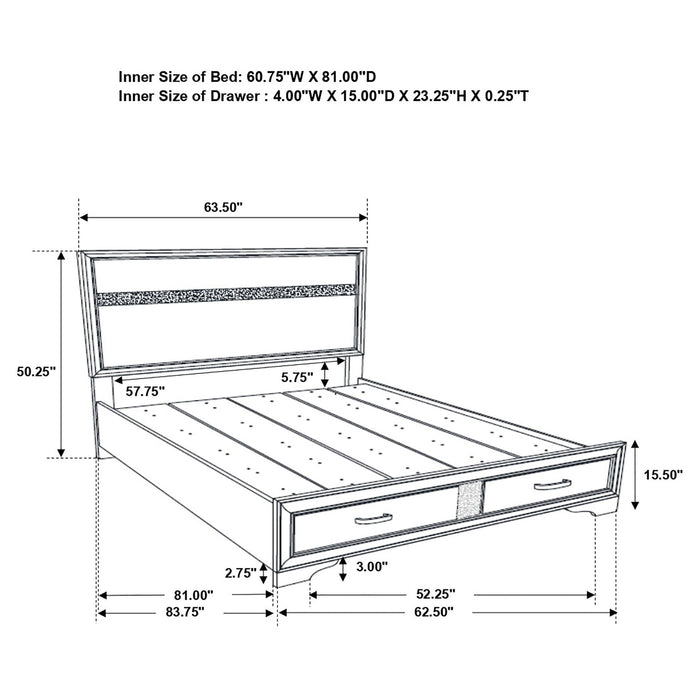 Corbin - Glittering Bedroom Set Furniture Max
