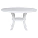 Tyler - Round Dining Table With Shelf Round Table - White Furniture Max