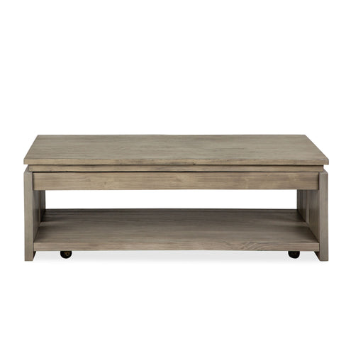 Conrad - Rectangular Lift Top Storage Cocktail Table With Casters - Stone Harbor Gray Magnussen Furniture