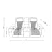 Julian - Power Console Reclining Loveseat, LED & Speaker - Silver Global Furniture USA