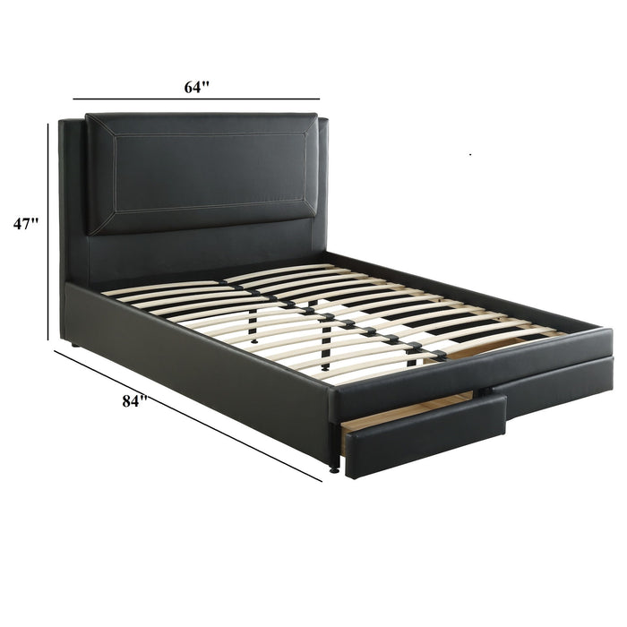 Modern Bed With Storage Drawers Home Essentials