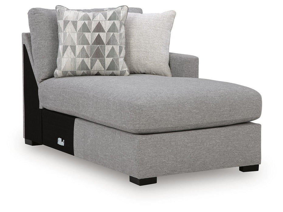 UrbanCrest - RAF Corner Chaise - Pewter Signature Design by Ashley®