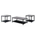 Linea - 3 Piece Occasional Set (1 Coffee & 2 End Tables) - Dark Gray New Classic