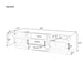 Modern Minimalist TV Stand, Entertainment Center Media Console Cabinet With Adjustable Shelves For Living Room Hearth and Haven