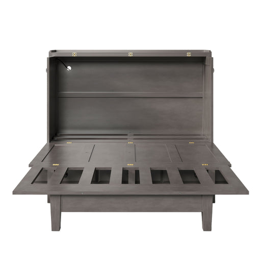 Murphy Bed Chest Cube Cabinet With Charging Station And Large Storage Drawer Hearth and Haven