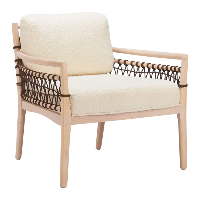 Wezly - Accent Chair - Ivory Zuo Modern