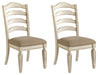 Realyn - Dining UPH Side Chair (Set of 2) - Ladderback - Chipped White Signature Design by Ashley®