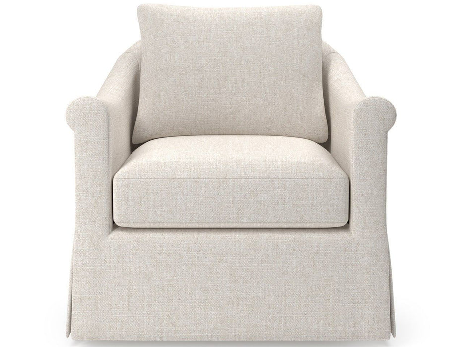 Rowan - Skirted Swivel Glider, Special Order - White Universal Furniture