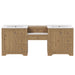 Double Sink Bathroom Vanity With Countertop, 2 Ceramic Sinks, 6 Drawers, Soft Close Design Noble House