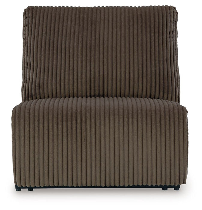 Top Tier - Armless Recliner - Chocolate