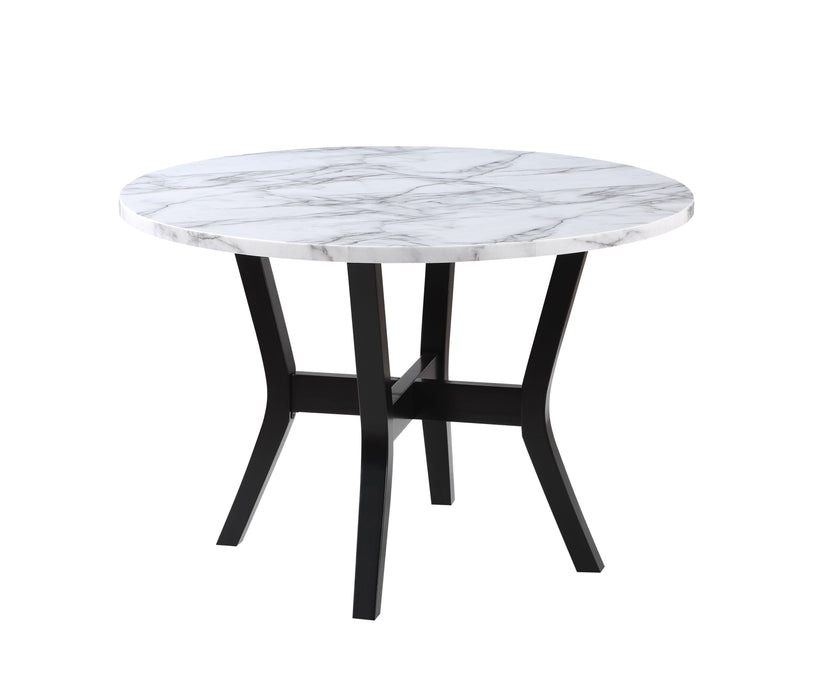 Kusa - 5 Piece Pack Dining Set With Engineering Stone Top - Black