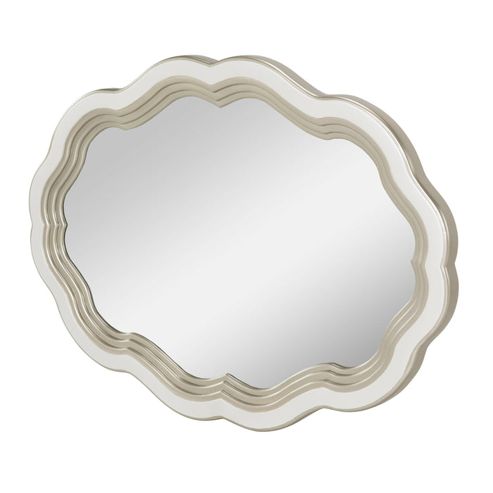 London Place - Wall Mirror - Creamy Pearl Michael Amini