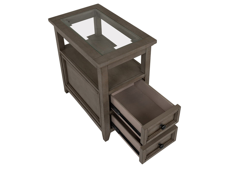 Paxton Place - Chairside End Table - Dovetail Gray Magnussen Furniture