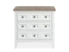 Heron Cove - Two Tone Drawer Nightstand - Chalk White And Dovetail Gray Magnussen Furniture