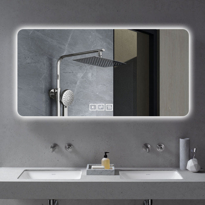 LED Bathroom Mirror With 3 Color Dimmable Backlight Daily Nest