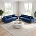 2 Piece Sofa 3 Seater Sofas Set - Blue Home Essentials