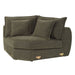 Leighton - Modular Wedge With 4 Pillows - Green Chenille ACME