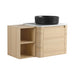 Mounted Bathroom Vanity With Art Sink, Storage Shelves, Soft Close Door Home Essentials