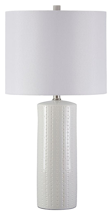 Steuben - Ceramic Table Lamp (Set of 2) - White Signature Design by Ashley®