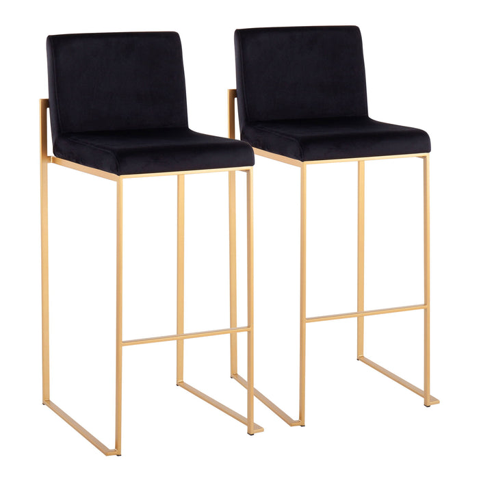 Fuji - Contemporary Design High Back Barstool Lumi Source