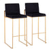 Fuji - Contemporary Design High Back Barstool Lumi Source
